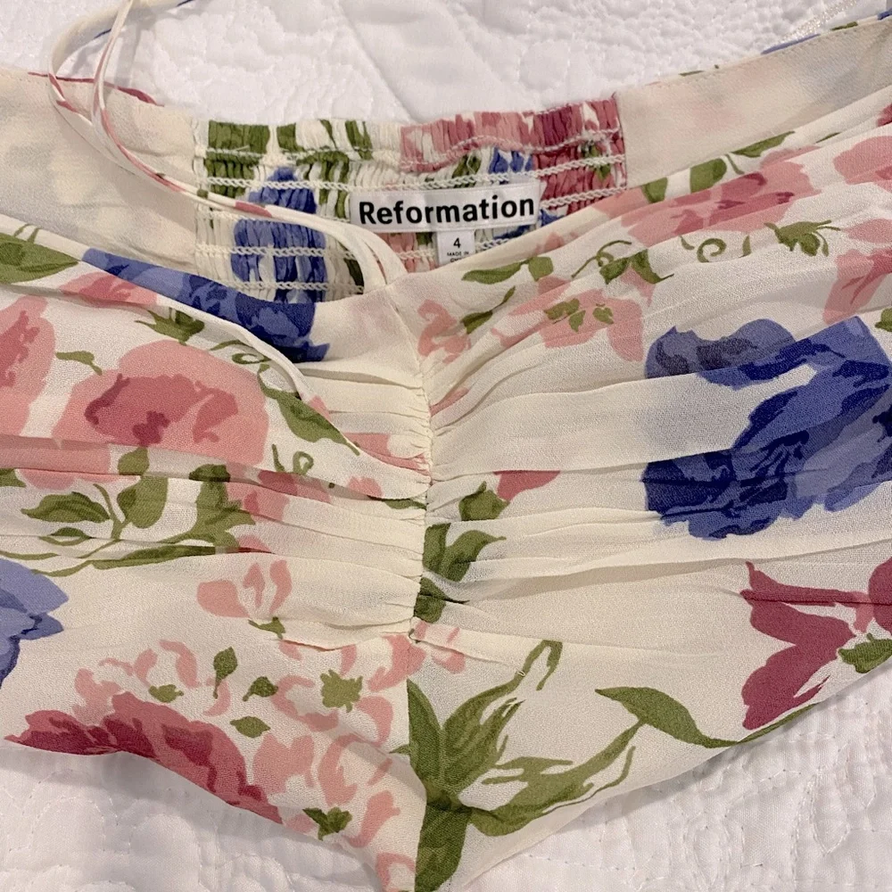 Reformation Riya Cutout Floral Print Midi Dress - Picture 10 of 10